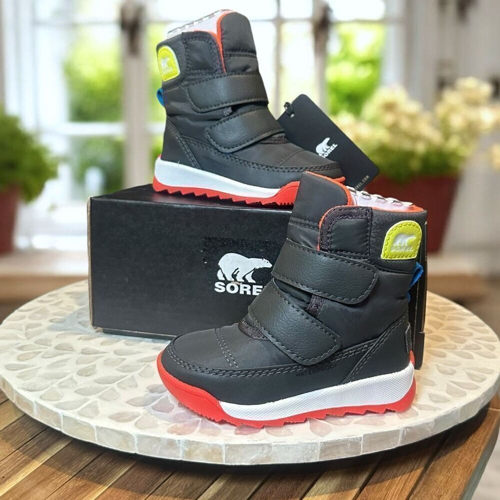 Sorel Whitney II Strap Insulated Snow Winter Waterproof Boots Toddler Kids Size